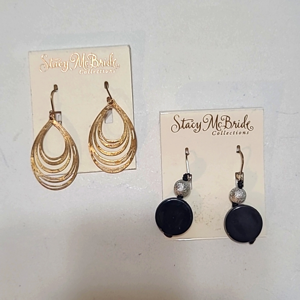 Stacy McBride Collections 2 pairs of Earrings, New